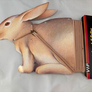Rabbit Sm Animal Nylon Lead With Harness 3/24"X6 feet Japanese Made Washable Tan